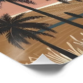 Paysage de montagne boho - Art mural (Coin)