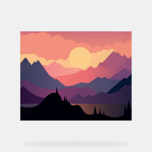 Paysage de montagne coloré