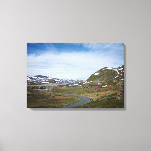 Paysage de montagne dans la copie de toile de la