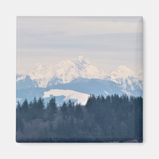 Paysage de montagne Grand aimant Carré