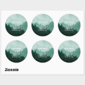 Paysage de montagne Stickers Essential Oil Busines (Feuille)