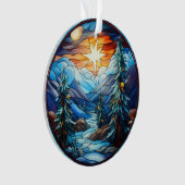 Paysage de Noël en verre feuilleté (devant)