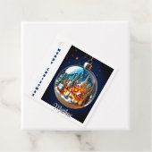 Paysage de Noël spectaculaire avec une étiquette c (En situation)