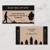 Paysage de pelouse Carte de visite Tan (Devant / Derrière)