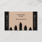 Paysage de pelouse Carte de visite Tan (Dos)