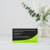 Paysage de pelouse moderne Cartes de visite audaci (Debout devant)