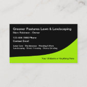 Paysage de pelouse moderne Cartes de visite audaci (Devant)