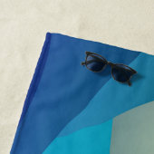 Paysage de plage Abstraite serviette de plage (En situation)