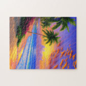Paysage de plage Tropical Puzzle (Horizontal)
