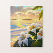 Paysage de plage Tropical Puzzle (Vertical)