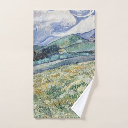 Paysage de Saint-Rémy par Vincent van Gogh (Serviette à main)