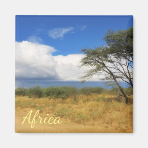 Paysage de savane Bush Afrique Safari Arbre Magnet