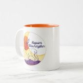 Paysage d'élan et de montagne - Sequim, WA Mug (Devant gauche)