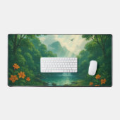 Paysage des cascades forestières (Clavier et souris)