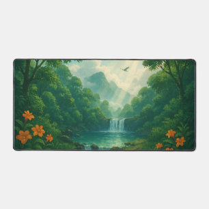 Paysage des cascades forestières