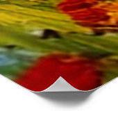 Paysage des Fleurs sauvages de montagne - Poster (Coin)