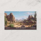 Paysage des montagnes Carte de visite du désert (Devant)