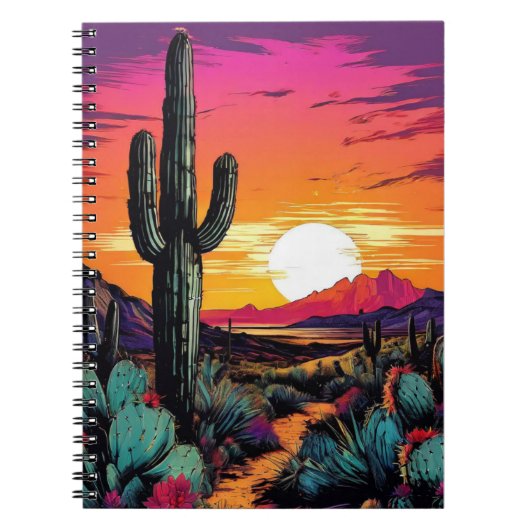 Paysage Desert Art | Journal carnet (Devant)