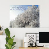 Paysage d'hiver Affiche inspirante (Bureau à domicile)