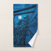 Paysage d'hiver avec pinède enneigée (Serviette à main)