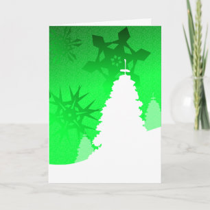 Paysage d'hiver - carte de voeux gaélique de Noël