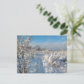 Paysage d'hiver - carte postale (Debout devant)