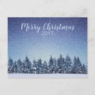 Paysage d'hiver Carte postale de Noël