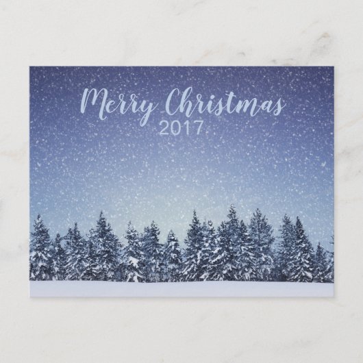 Paysage d'hiver Carte postale de Noël (Devant)