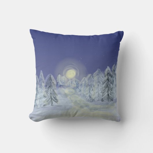 Paysage d'hiver coussin (Recto)