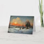 Paysage d'hiver no 1 Vierge 5" x 7" Carte de voeux (Devant)
