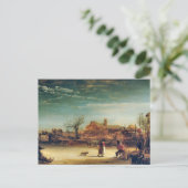Paysage d'hiver par carte postale Rembrandt (Debout devant)
