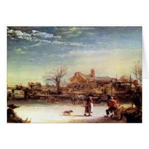 Paysage d'hiver par Rembrandt Harmenszoon van Rijn