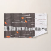 Paysage d'hiver Peinture d'arbre (Serviette à main)