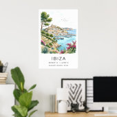 Paysage d'Ibiza Impression Scène de bord de mer à (Bureau à domicile)