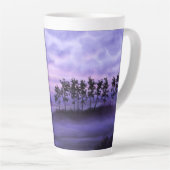 Paysage d'Imaginaire Mug en latte violet (Angle droit)