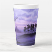 Paysage d'Imaginaire Mug en latte violet (Devant)