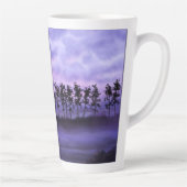 Paysage d'Imaginaire Mug en latte violet (Droite)
