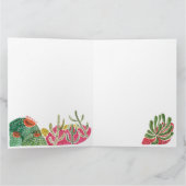 Paysage du désert coloré Carte d'aquarelle Cactus (Intérieur)