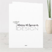 Paysage du désert coloré Carte d'aquarelle Cactus (Dos)