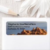 Paysage du désert étiquettes de adresse (En situation)