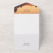 Paysage du désert Mariage tout en une invitation (Dehors)