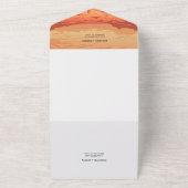 Paysage du désert Mariage tout en une invitation (Dehors)