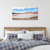 Paysage du lac sur la toile de l'Altiplano (Insitu(Chambre))