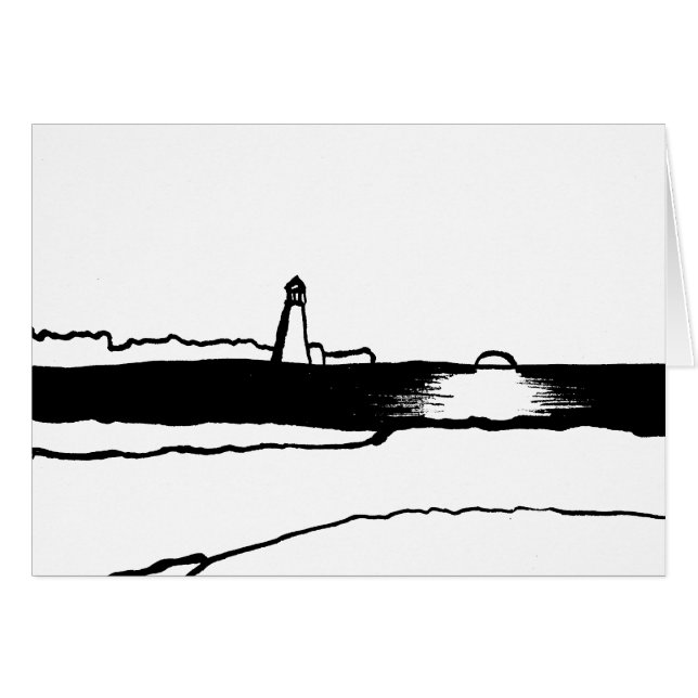 Paysage du phare illustré (Devant horizontal)