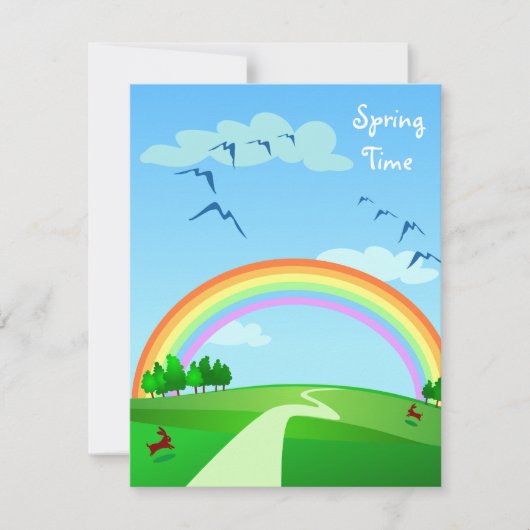 Paysage du printemps, invitation (Devant)
