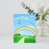 Paysage du printemps, invitation (Debout devant)