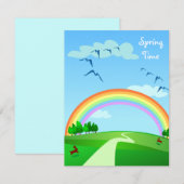 Paysage du printemps, invitation (Devant / Derrière)