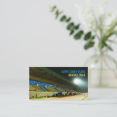 Paysage du terrain de baseball, Carte de visite en (Debout devant)