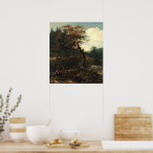 Paysage en bois - Adam Pynacker Poster des Beaux-A (Cuisine)