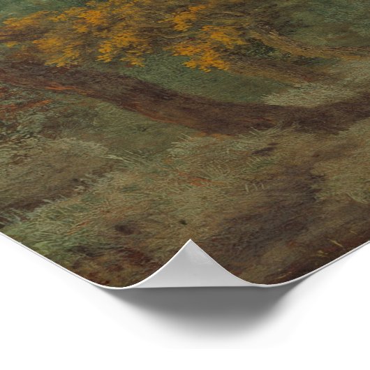 Paysage en bois, Meindert Hobbema Poster d'art (Coin)